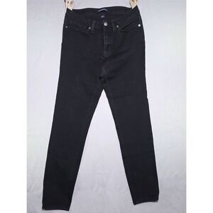 Calvin Klein Jeans Womens Skinny Mid Rise Black Denim CJ9M4091 Size 8